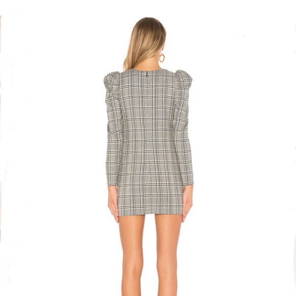 NEW LOVERS + FRIENDS PLAID PRINT MINI DRESS - Picture 6 of 8